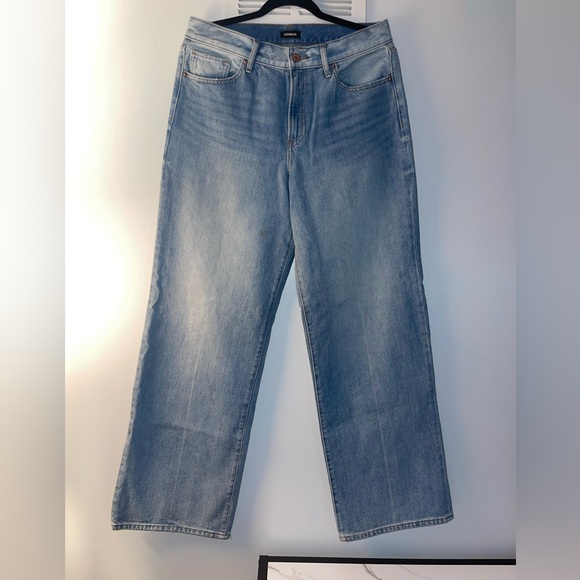 Express Wide leg High Rise Lightwash Females Size 10R - Picture 2 of 6